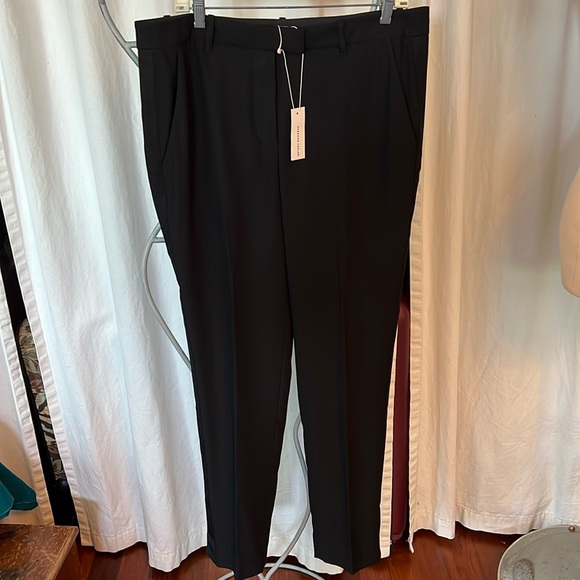 Rebecca Taylor Pants - Rebecca Taylor Slim Tuxedo Pant Black Lined 12 NWT